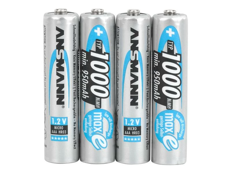 Ansmann Akku 4x AAA Typ 1000 950 mAh 2 Ansmann Akku 4x AAA Typ 1000 950 mAh – Bild 2