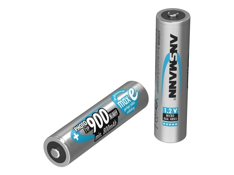 Ansmann Akku 2x AAA Typ 900 800 mAh für Digitalkameras, usw. 2 Ansmann Akku 2x AAA Typ 900 800 mAh für Digitalkameras, usw. – Bild 2