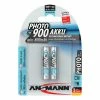 Ansmann Akku 2x AAA Typ 900 800 mAh für Digitalkameras, usw.