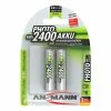 Ansmann Akku 2x AA 2400 mAh für Digitalkameras, Blitzgeräte, usw.