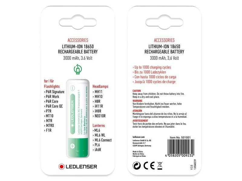LED LENSER Akku Li-Ion 3000 mAh 2 LED LENSER Akku Li-Ion 3000 mAh – Bild 2