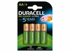 Duracell Batterie Rechargeable AA 2400 mAh 4 Stück