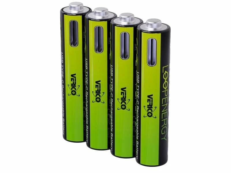 Verico Akku 4x AA 1700 mAh mit USB-C 1 Verico Akku 4x AA 1700 mAh mit USB-C
