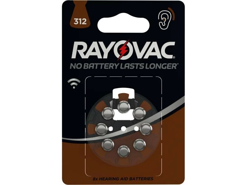 Varta Hörgerätebatterie Rayovac 312 8 Stück 1 Varta Hörgerätebatterie Rayovac 312 8 Stück