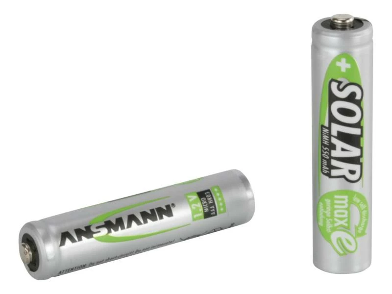 Ansmann Akku 2x AAA 550 mAh für Solaranwendungen 2 Ansmann Akku 2x AAA 550 mAh für Solaranwendungen – Bild 2