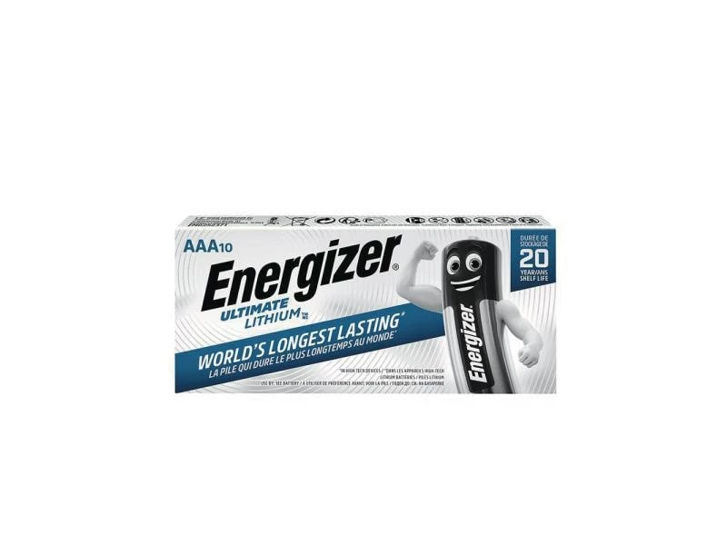 Energizer Batterie Ultimate Lithium AAA 10 Stück 2 Energizer Batterie Ultimate Lithium AAA 10 Stück – Bild 2
