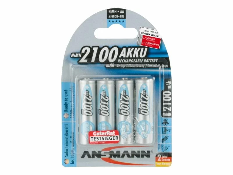 Ansmann Akku 4x AA 2100 mAh 1 Ansmann Akku 4x AA 2100 mAh
