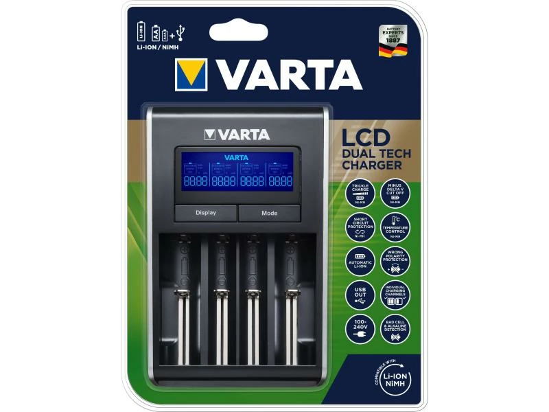Varta Ladegerät LCD Dual Tech Charger 1 Varta Ladegerät LCD Dual Tech Charger