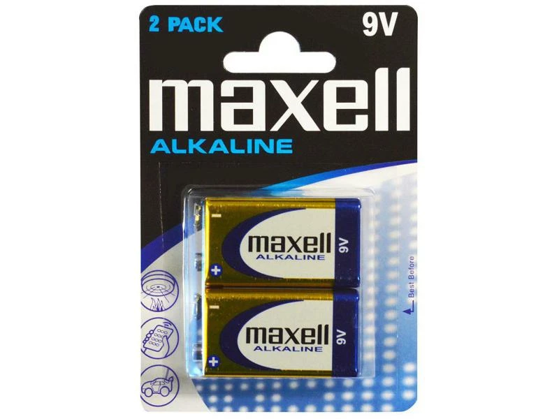 Maxell Europe LTD. Batterie 9V Block (6LR61) 2 Stück 1 Maxell Europe LTD. Batterie 9V Block (6LR61) 2 Stück