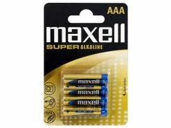 Maxell Europe LTD. Batterie AAA Super Alkaline 4 Stück