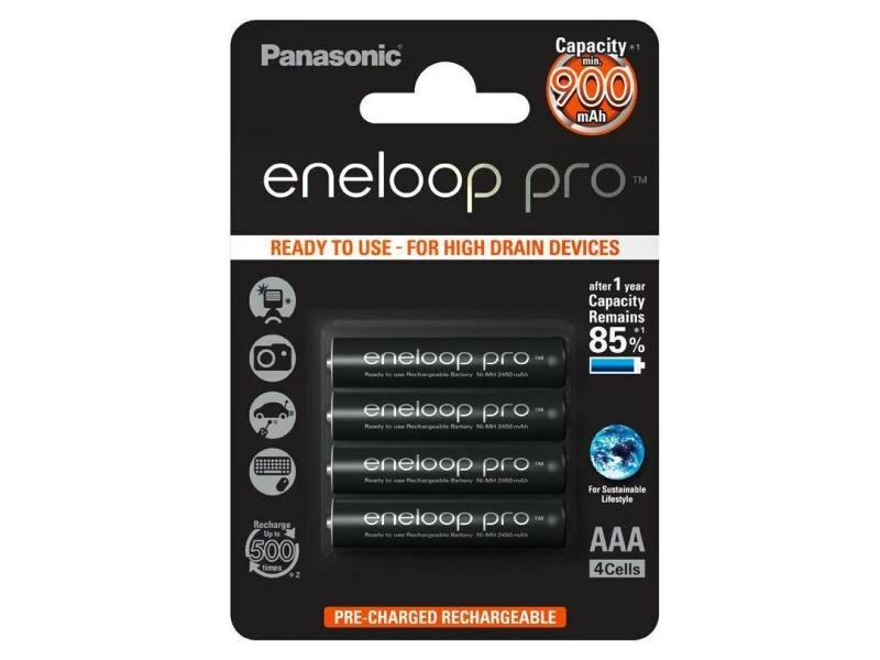 Panasonic Akku Eneloop BK-4HCDE/4BE 930 mAh 1 Panasonic Akku Eneloop BK-4HCDE/4BE 930 mAh