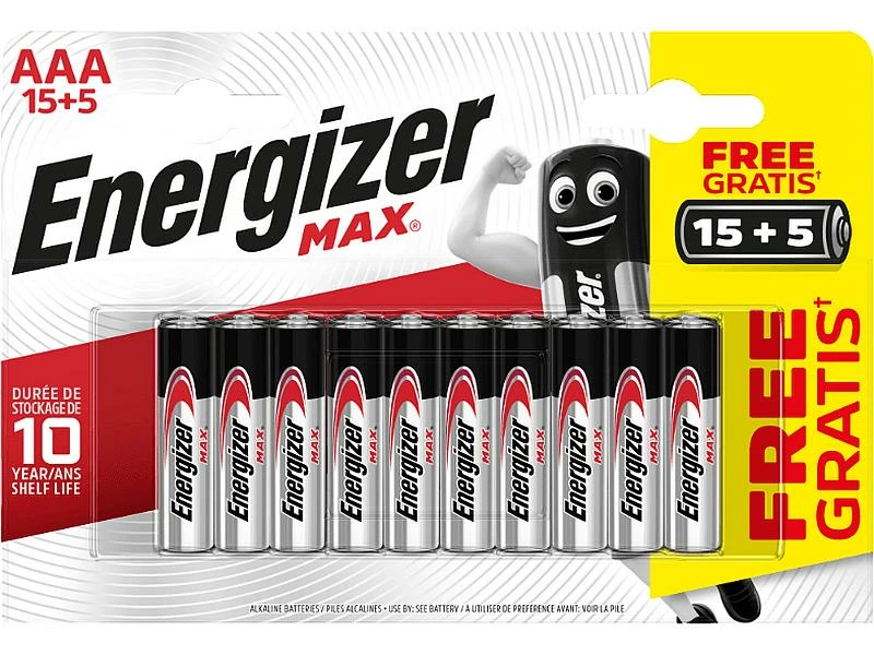 Energizer Batterie Max AAA 15+5 Stück 1 Energizer Batterie Max AAA 15+5 Stück