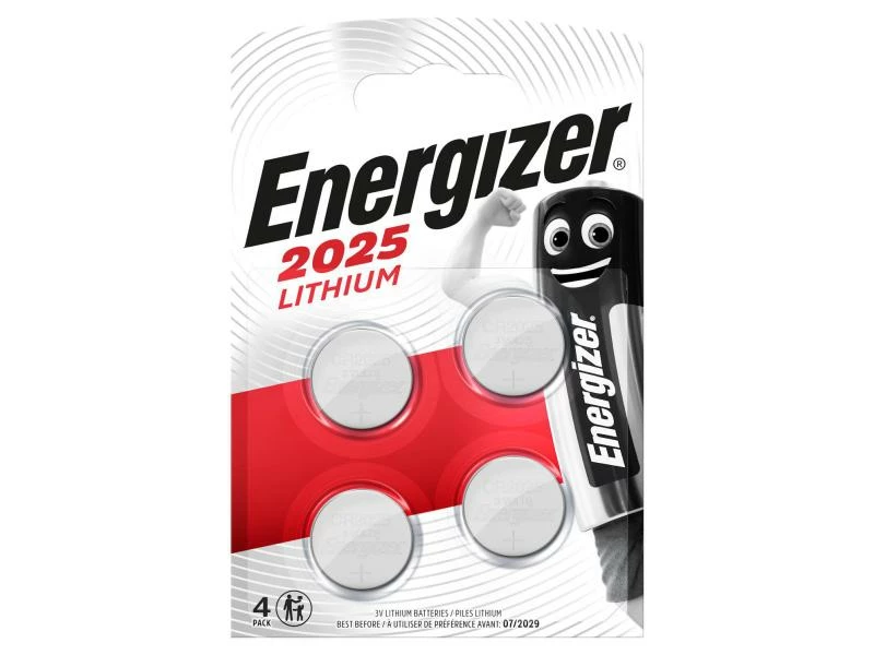 Energizer Knopfzelle Lithium CR 2025 4 Stück 1 Energizer Knopfzelle Lithium CR 2025 4 Stück