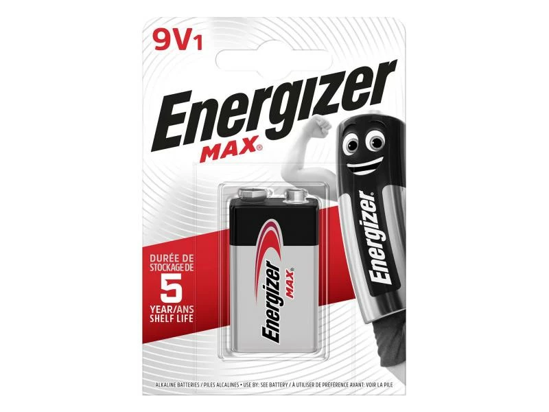 Energizer Batterie MAX 9V / 6LR61 1 Stück 1 Energizer Batterie MAX 9V / 6LR61 1 Stück