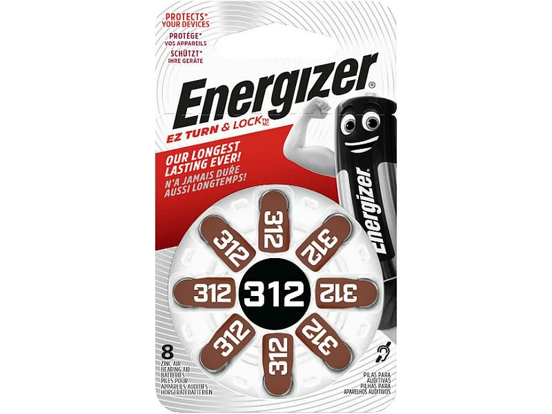 Energizer Hörgerätebatterie 312 8 Stück 1 Energizer Hörgerätebatterie 312 8 Stück